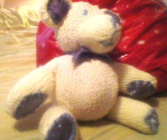 knitted teddy bear