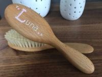 Toddler Hairbrush with painted initial