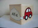 Personalised Little red car money box