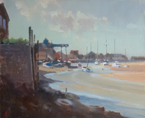 Wells Quay from the Shipyard 10 x 12