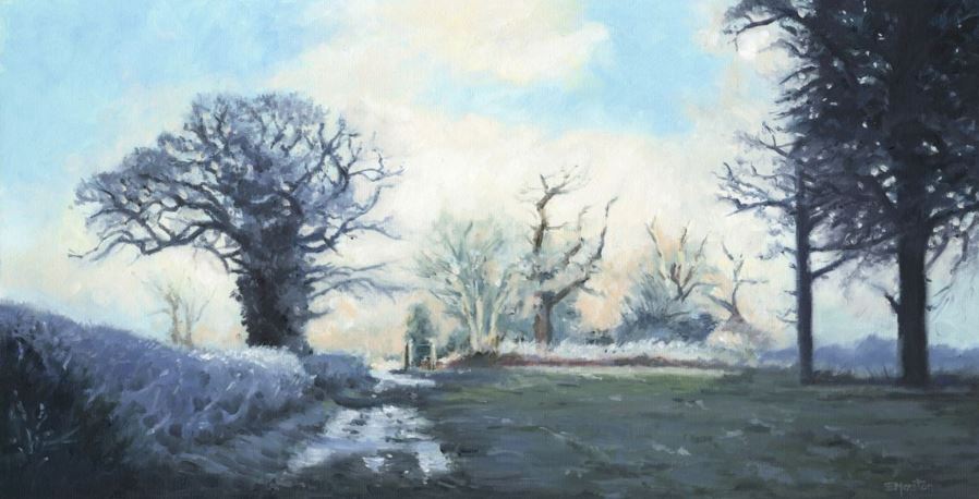 On a Cold and Frosty Morning 26 x 50