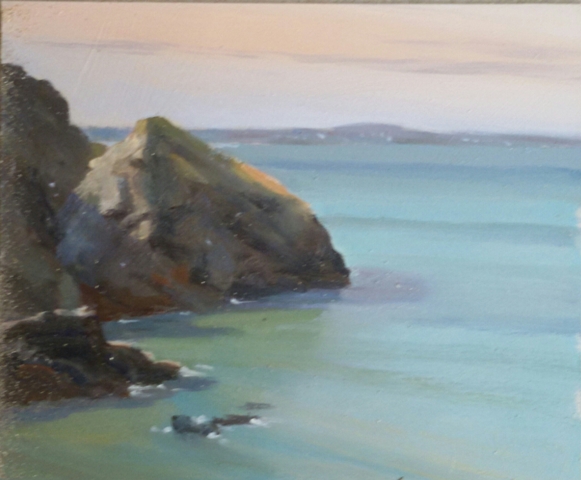 Towards Newquay from Bedruthan steps 12 x 10 (2)