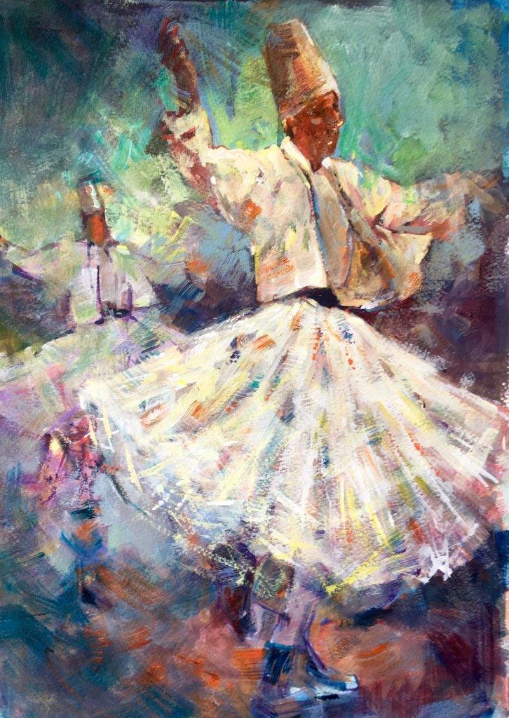 Whirling Dervishes 1 by iphone 25x35cm 18 october 2016