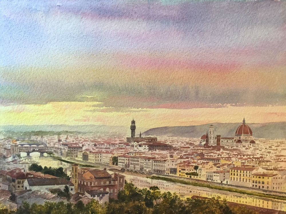 Florence from Piazza Michelangelo, Italy 29 x 21 &pound;5000