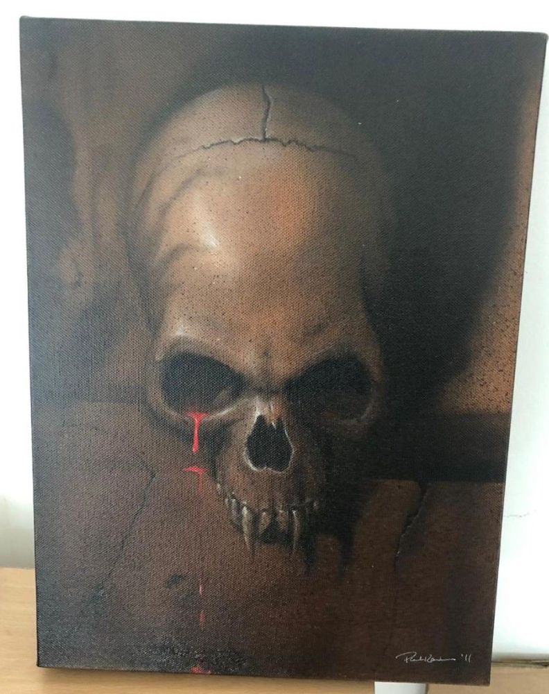 Brown Fanged Skull Last Tear of a Vampire 16x12 in &pound;8,000.00 1