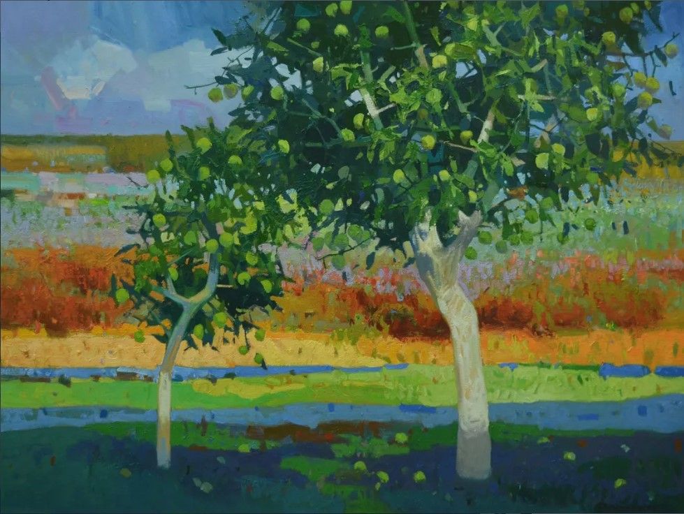 apple trees