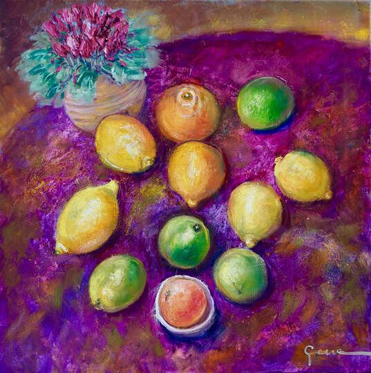 nc2312-167-lemons-and-cyclamen-on-purple-tablecloth-oil-on-canvas-26x26-22-