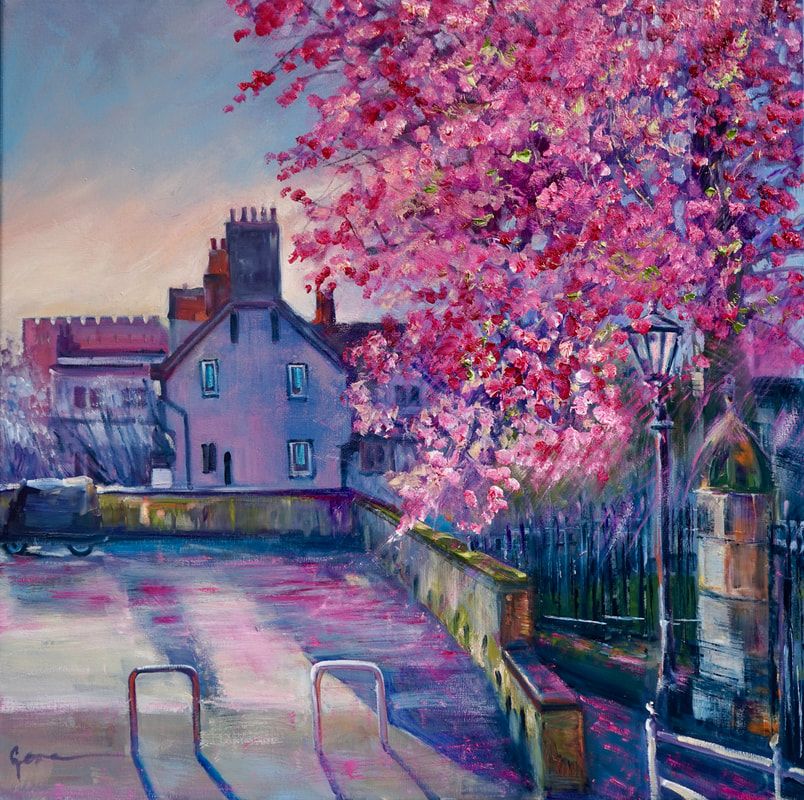 ff2304-044-early-spring-morning-in-norwich-market-sakura-30x30-22-oil-on-ca