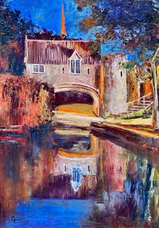 nc2503-025-pulls-ferry-norwich-nights-102x72cm-oil-on-canvas-by-artist-genn