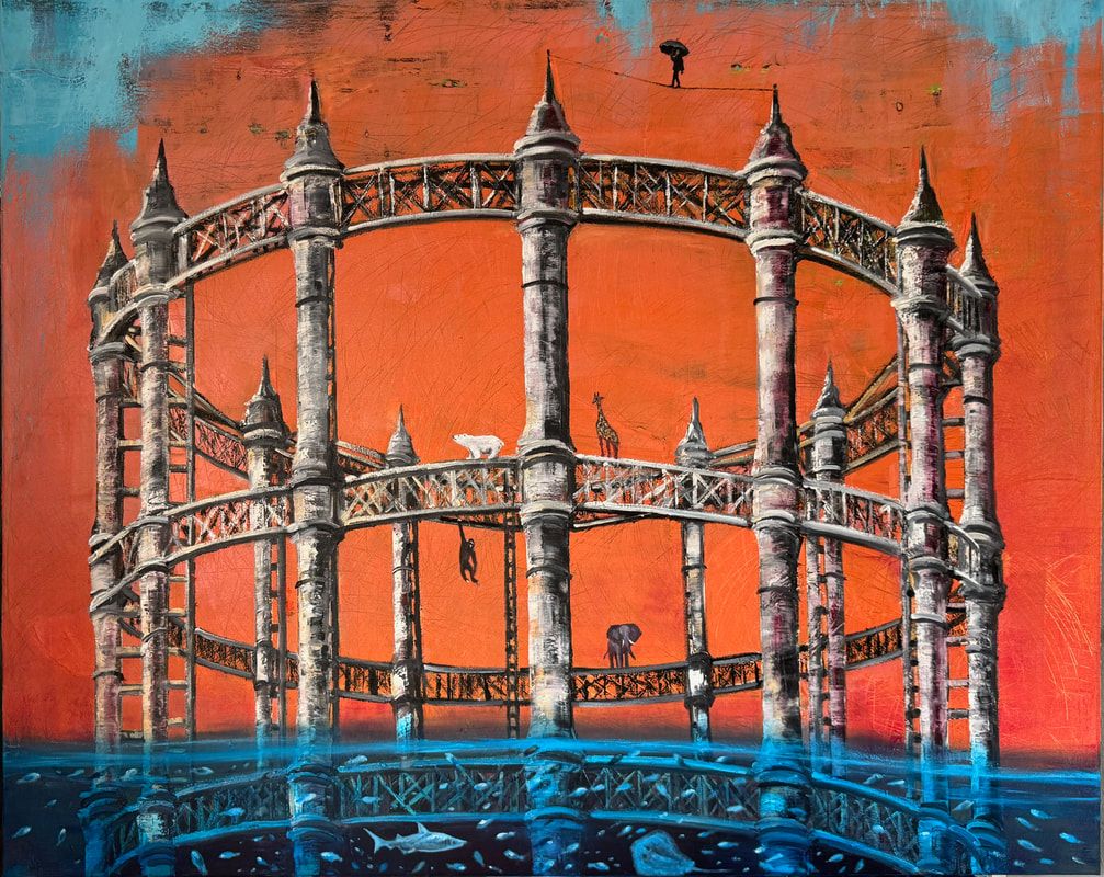 5elem2507-078-the-ark-the-post-gas-era-150x120-cm-oil-on-canvas-by-artist-g