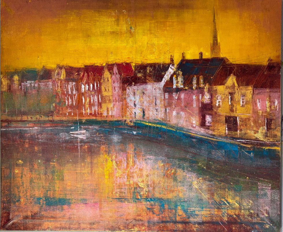 nc2508-105-norwich-dream-nights-fye-bridge-view-100x120-cm-oil-on-canvas-by