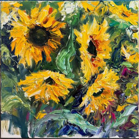 ff2508-092-sunflowers-field-40x40-cm-oil-on-canvas-by-artist-gennadiy-ivano