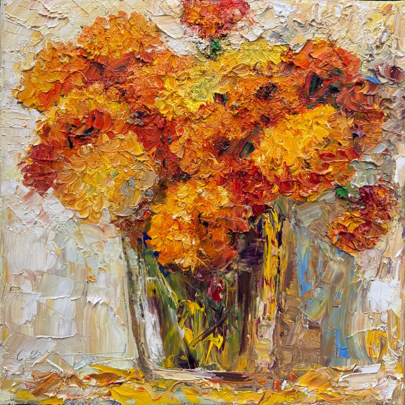 ff2508-107-marigolds-flowers-40x40-cm-oil-on-canvas-by-artist-gennadiy-ivan