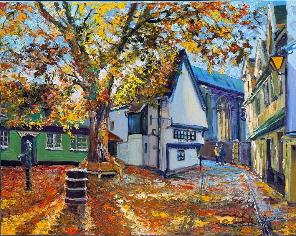 nc2511-140-sunny-day-in-november-elm-hill-oil-on-canvas-73x92cm-by-artist-g