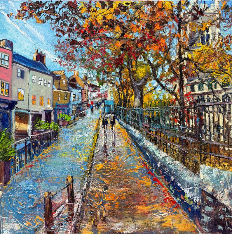 nc2512-165-norwich-st-benedict-street-autumn-light-sunny-day-oil-on-canvas-