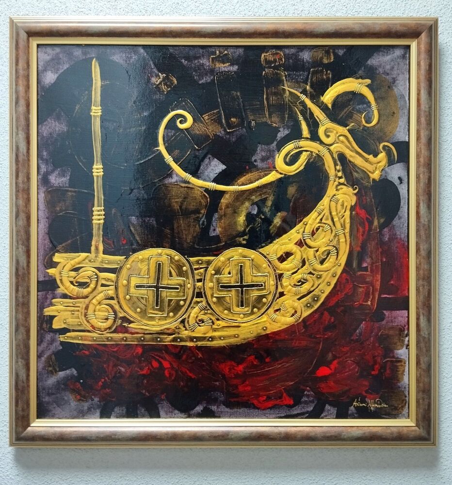 Antonio Alba Dias - Laneskepp - 60x60cm - Mixed Tecnique - 2019