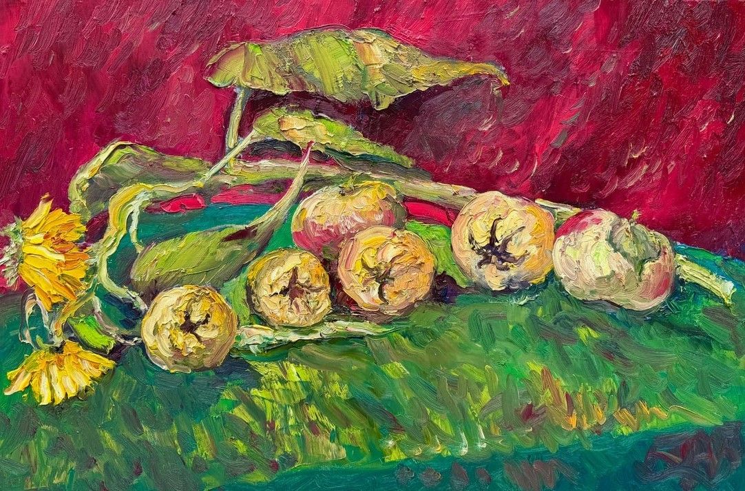 sl2510-116-quinces-apples-sunflowers-still-life-oil-on-canvas-51x77cm-by-ar