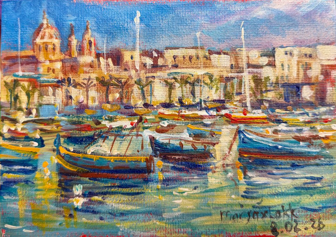 malta0226-28-marsaxlokk-fishing-village-malta-harbour-sketch-acrylic-on-can