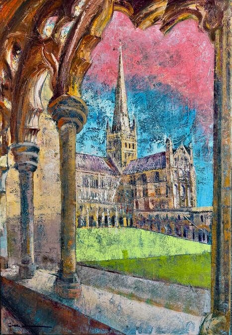 nc0626-82-norwich-cathedral-aspire-view-oil-on-canvas-110x76cm-by-artist-ge nc0626-82-norwich-cathedral-aspire-view-oil-on-canvas-110x76cm-by-artist-ge