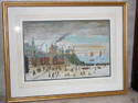 Original oil painting signed L S Lowry 1956 whitby (sold 23/12/09)