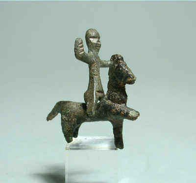 Celtic bronze horse and rider statue (now sold 1/5/10)