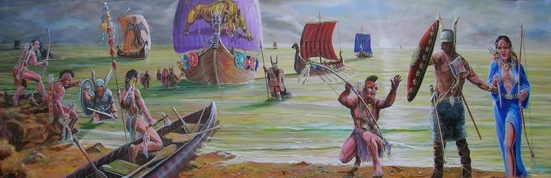 vinland - viking america sunsetting 1