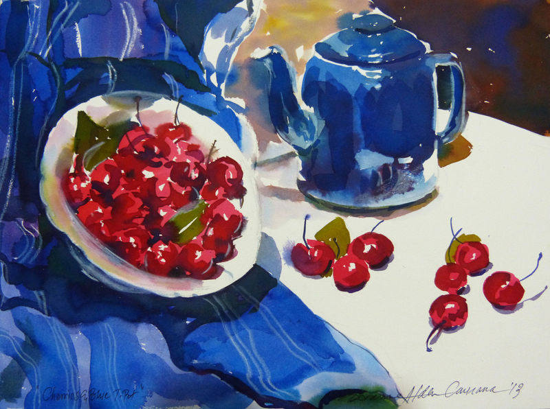 cherries and T pot