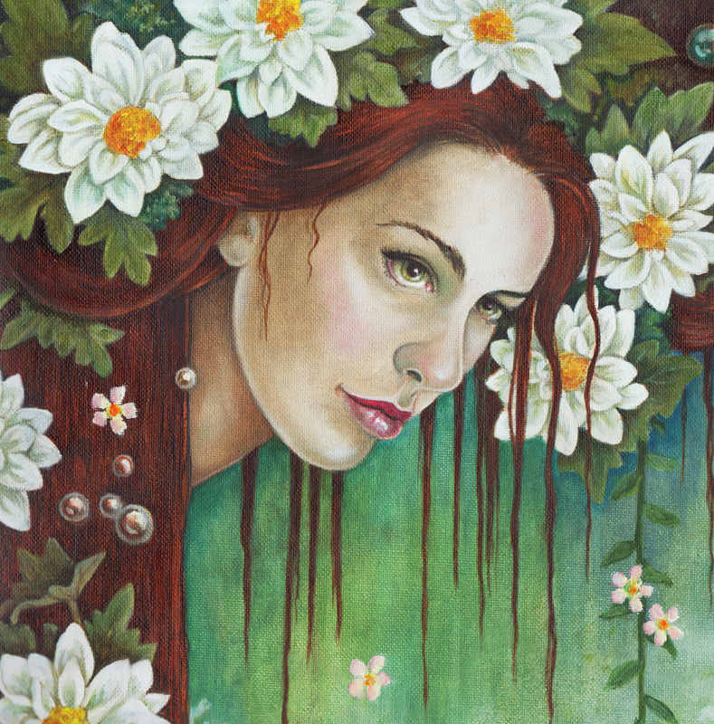 lady of may - oil on canvas (1)