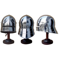 GERMAN SALLET WITH MOVEABLE NECK