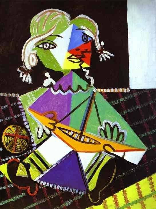 Girl with a Boat (Maya Picasso). 1938