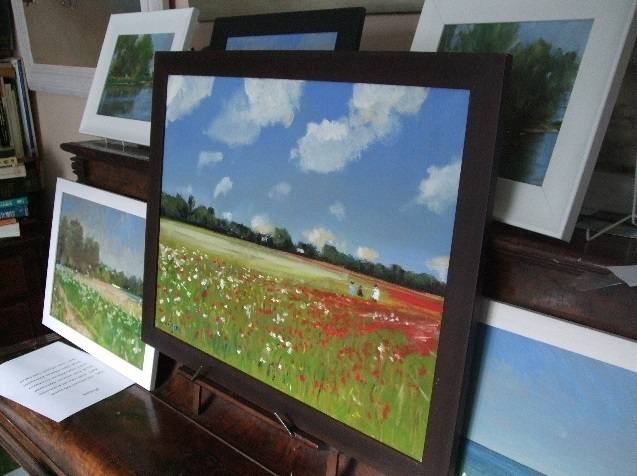 Poppies Near York framed