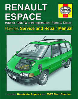 Renault Espace Haynes Manual Repair Manual Workshop Manual Service Manual For Renault Espace