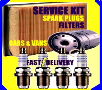 Peugeot 307 1.4 Air Filter Oil Filter Spark Plugs Fuel Filter 2003-2007