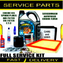 Ford Fusion 1.25 Engine Oil Filters Spark Plugs Fluids Service Parts Kit