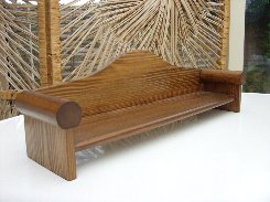 Long Curved Back Bench.