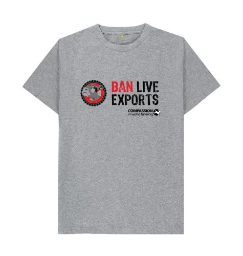 Help spread the #BanLiveExports message with a t-shirt from CIWF