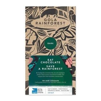 This is Gola Rainforest Chocolate 70g - Dark