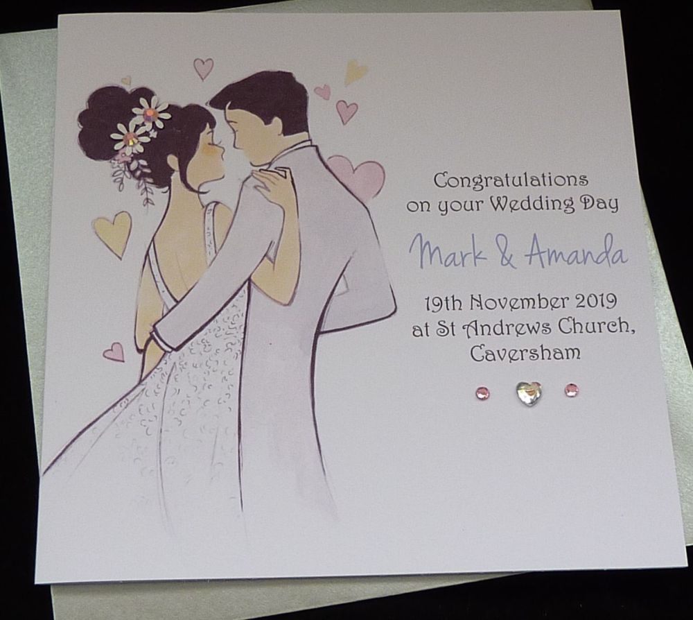 Bride & Groom Wedding Card (4)