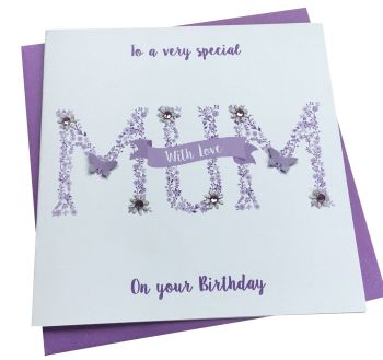 'Mum'  card (Lilac)