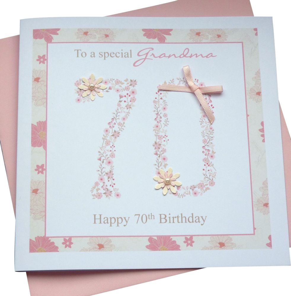 Floral Age Number Card- ANY AGE NUMBER
