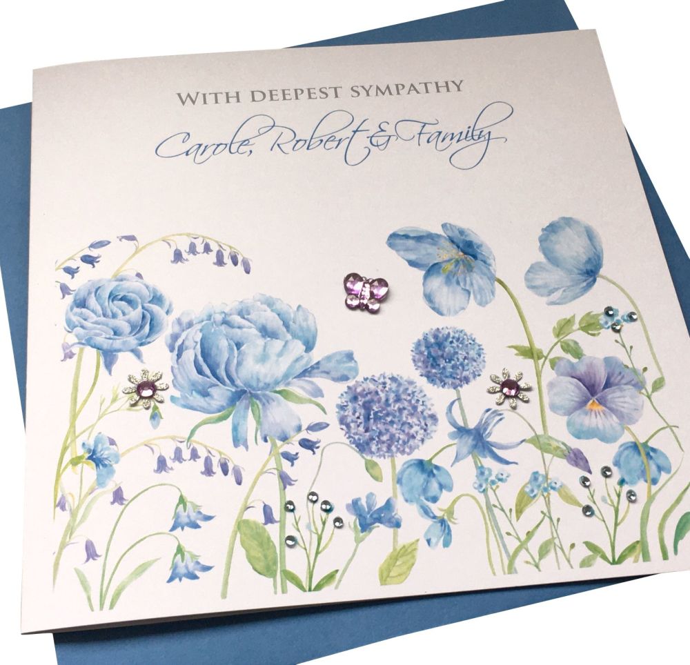 Floral Thinking Of You/ Sympathy Card