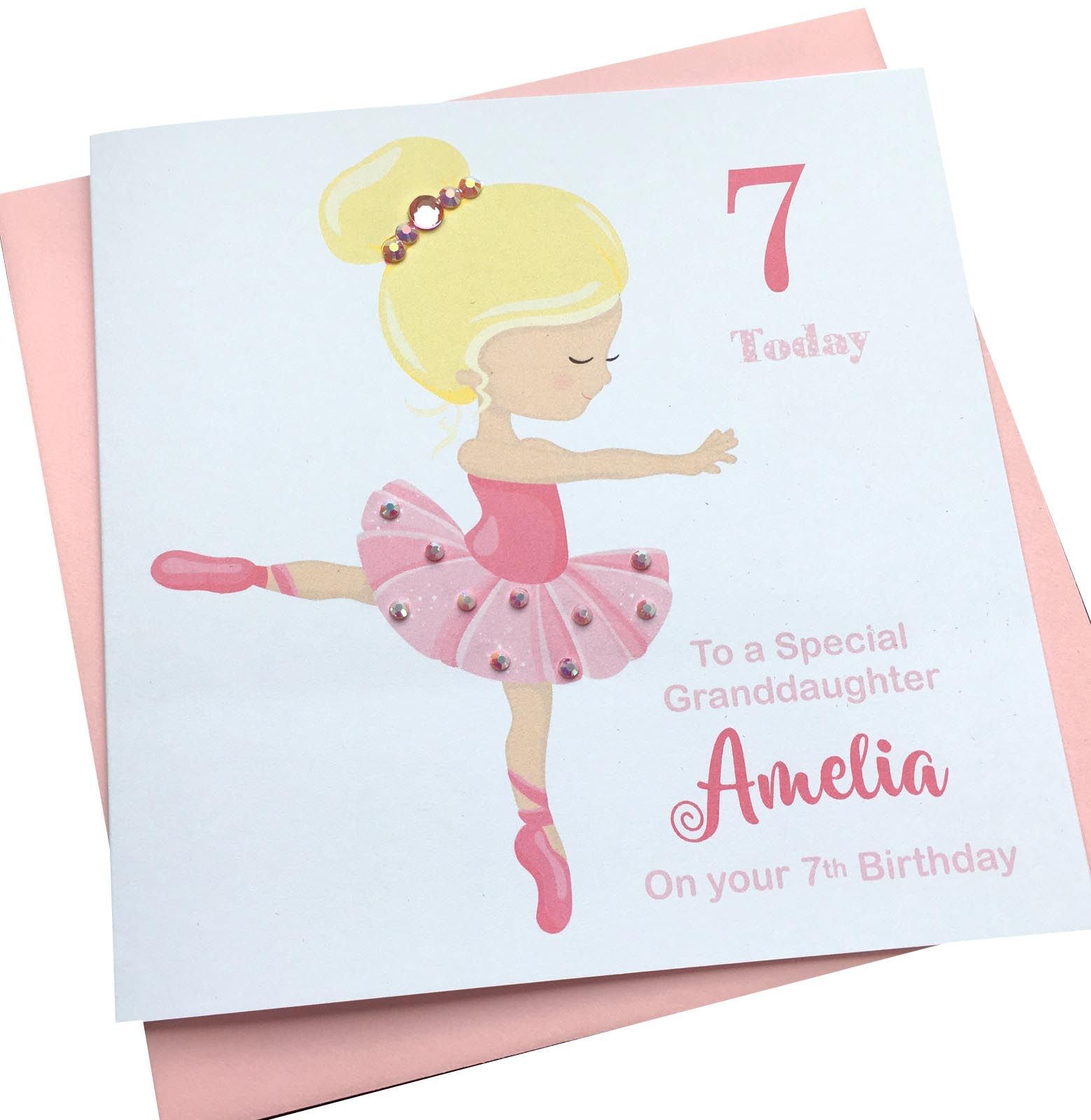 Pretty Pink Ballerina Birthday Card