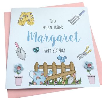 Garden theme Birthday Card