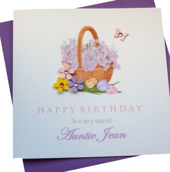 Flower Basket Birthday Card