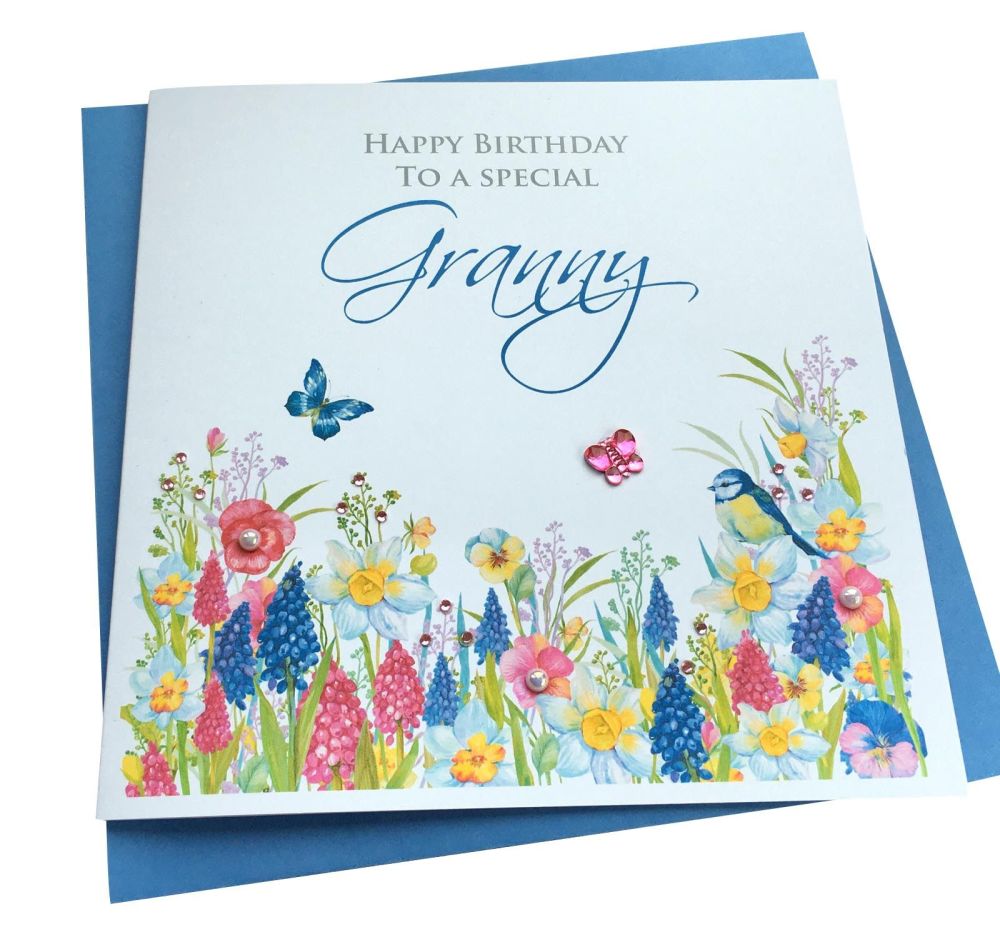 Hyacinth Garden Birthday Card