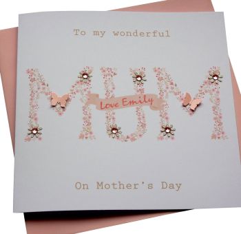 'Mum' Mother's Day Card