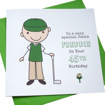 Golfer Birthday Card 