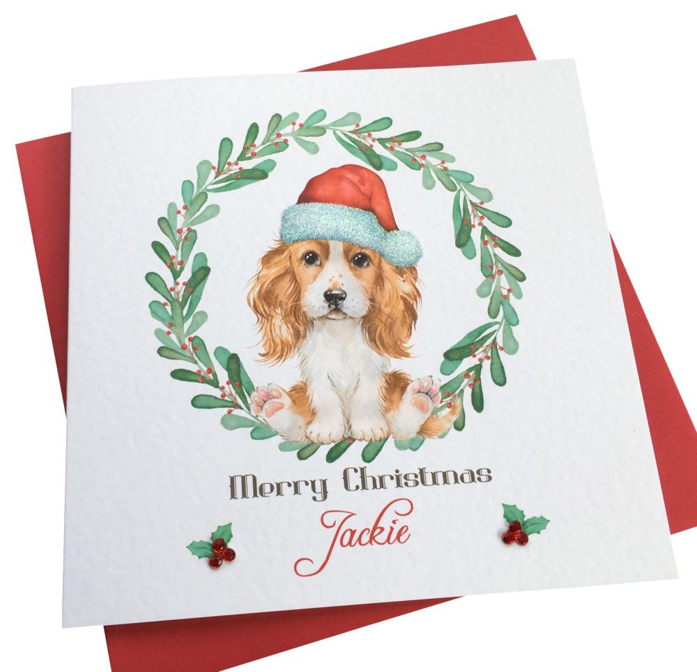  Christmas Spaniel Card 