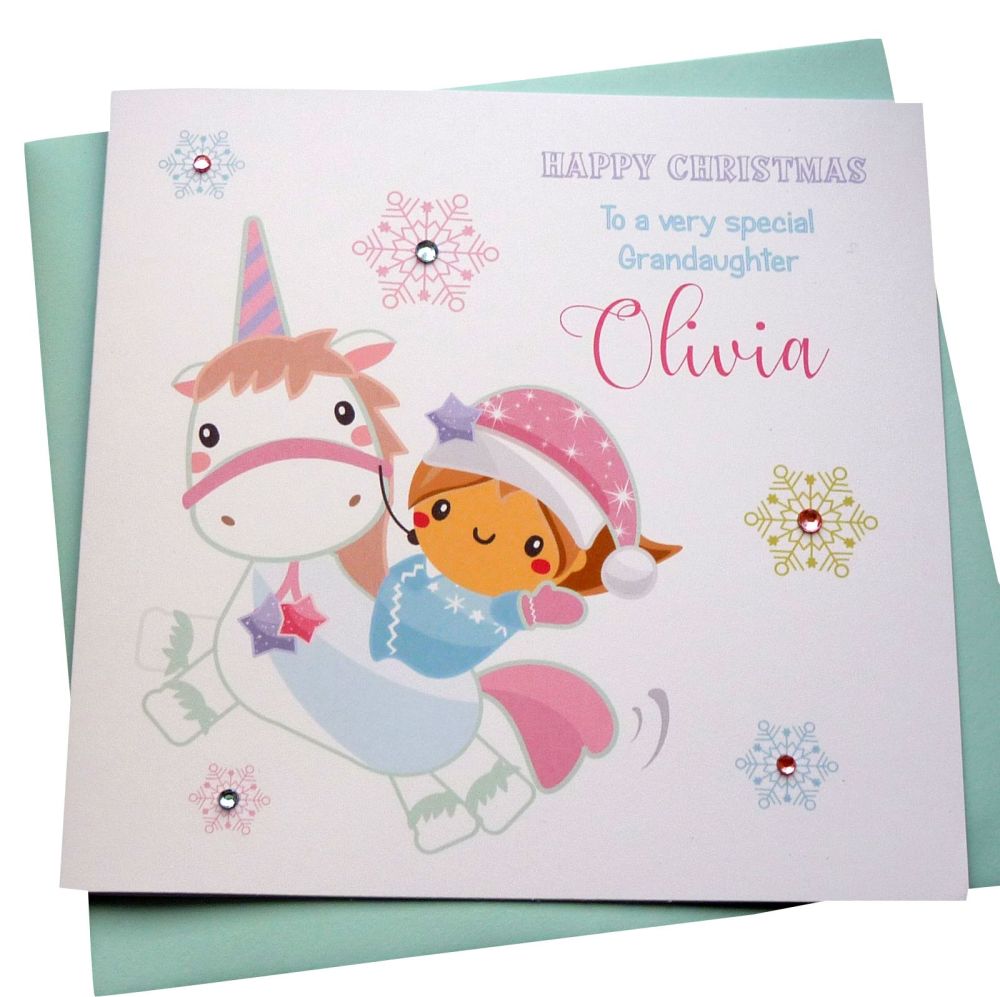  Christmas Unicorn Card 