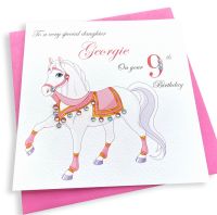 Pink Horse Birthday Card